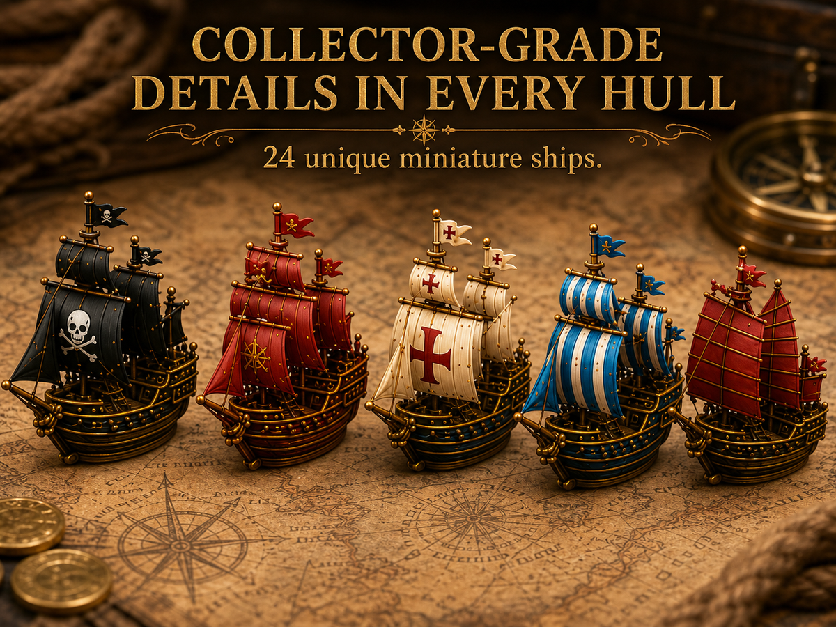 ⚓ Pirate Ship Legend 2026 Advent Calendar – A 24-Day Maritime Adventure with Collectible Miniature Ship Models