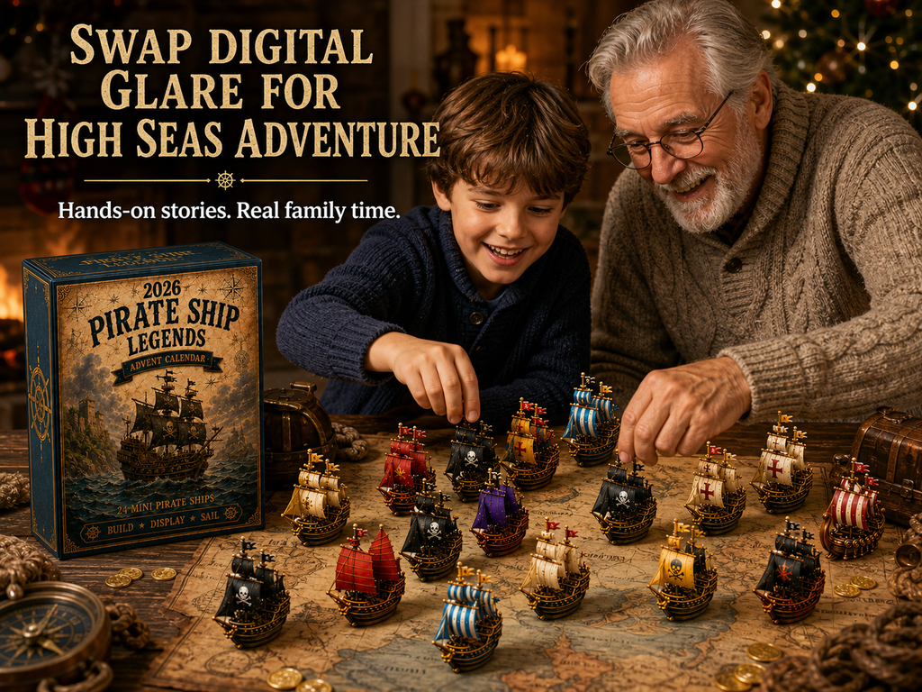 ⚓ Pirate Ship Legend 2026 Advent Calendar – A 24-Day Maritime Adventure with Collectible Miniature Ship Models