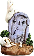 NOCTILIS Halloween Mini Figurines Set Spooky Ghost Witch Decorations Halloween Desktop Ornaments with Haunted House and Tombstone (Ghost House)