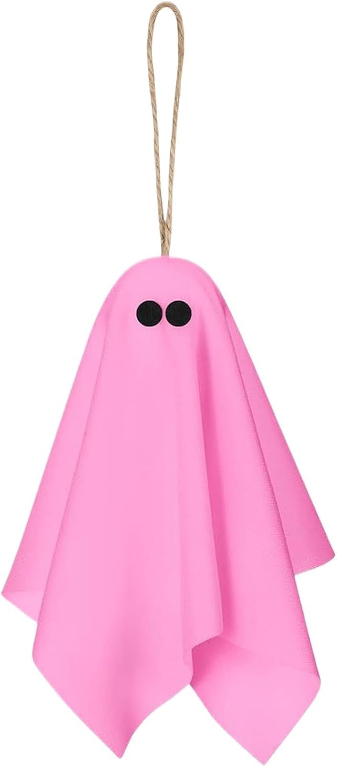 Halloween Ornaments Set – 15 Pieces Spooky Small Ghost Hanging Decors | | Miniature Tree Baubles Resin Pendants for Indoor Outdoor Holiday Party Wreath Garland Festive Table Top Display Accessories