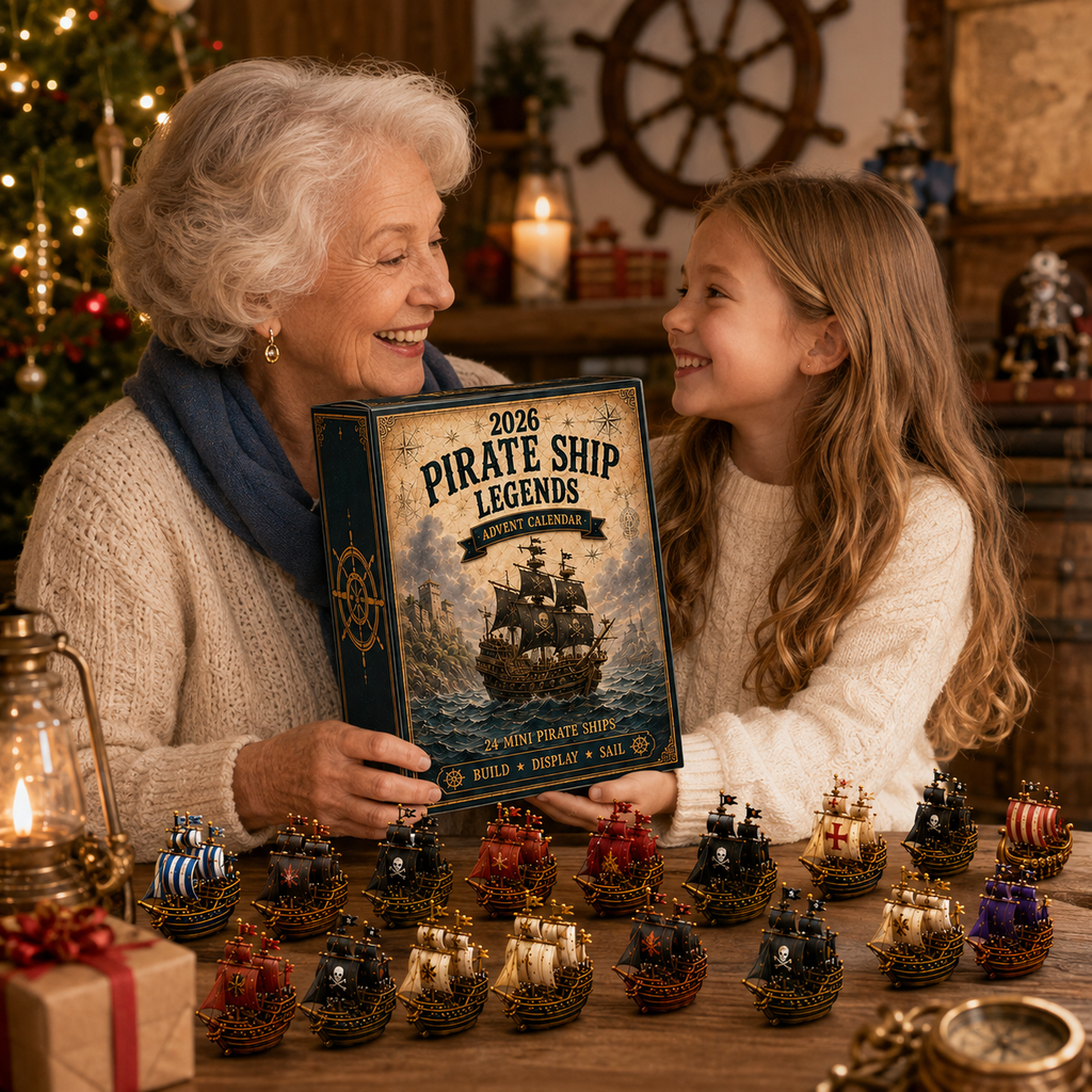 ⚓ Pirate Ship Legend 2026 Advent Calendar – A 24-Day Maritime Adventure with Collectible Miniature Ship Models