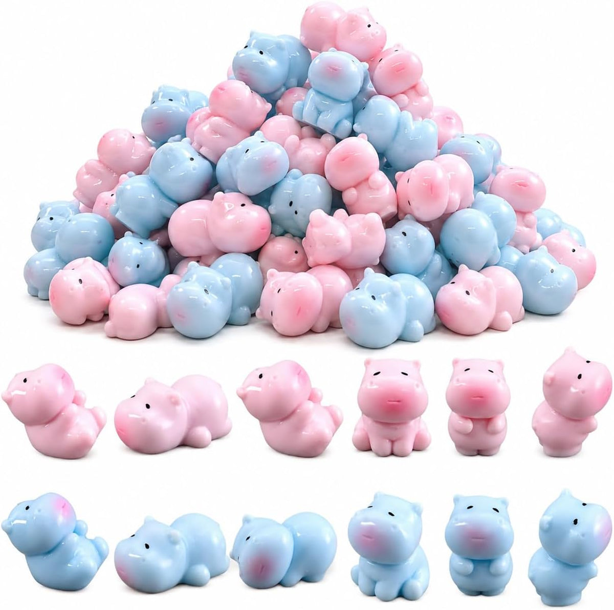 60Pcs Glow in the Dark Halloween Resin Charms, Mini Pumpkin and Ghost Resin Figurines,Halloween Craft Fillers for Car Dashboard Ornaments,Fairy Garden Accessories,Moss Terrarium Decor,DIY Projects