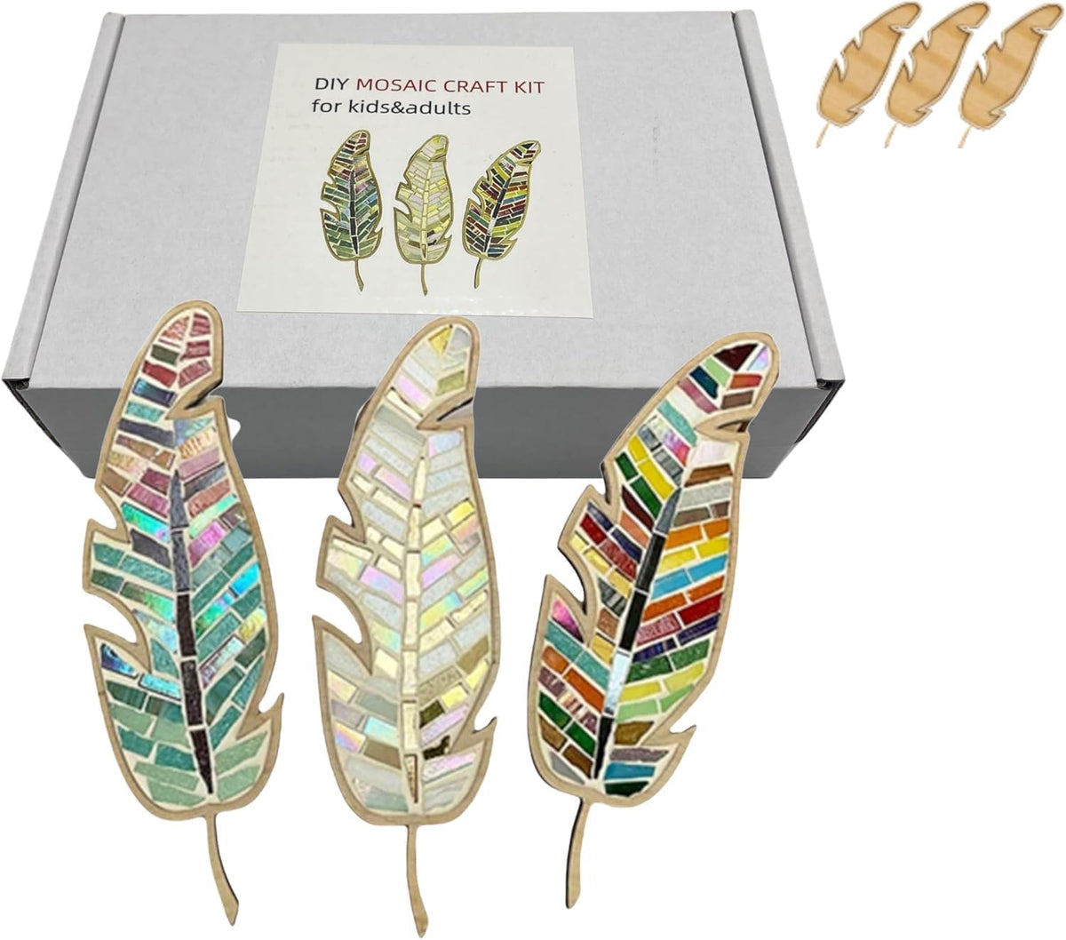 ZengHBY Mosaic Craft Kits for Adults Porcelain Tile Mixed Colour