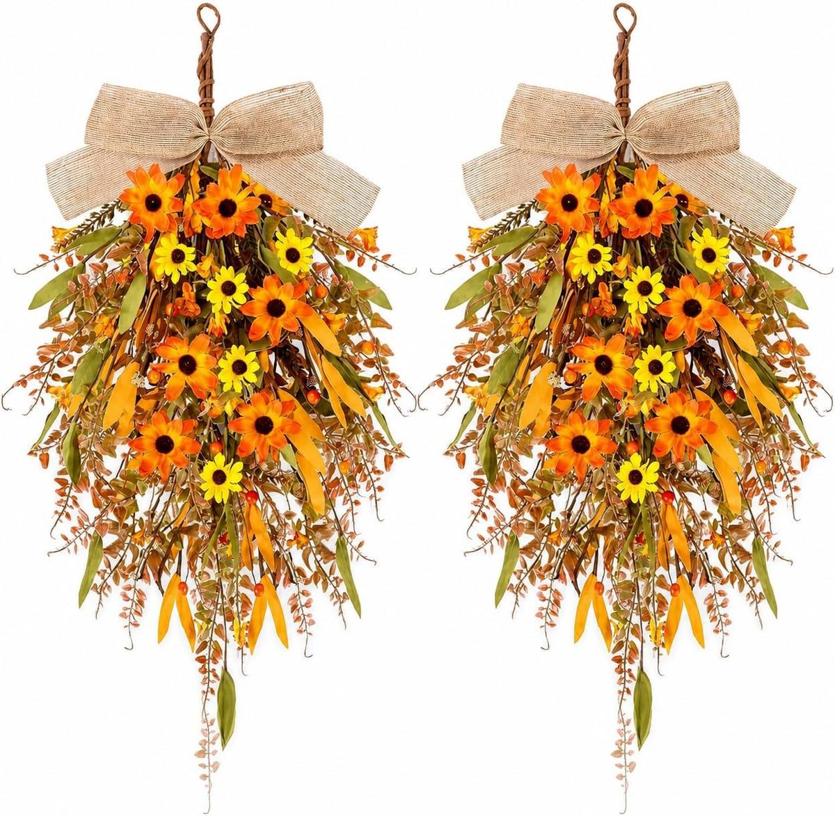 8 PCS Small Halloween Wreaths Mini Black Halloween Candle Rings | 6 Inch Halloween Cabinet Bows Wreaths, Hanging Wreath for Front Door Window Decoration Kitchen Cabinet Fireplace Home Decor