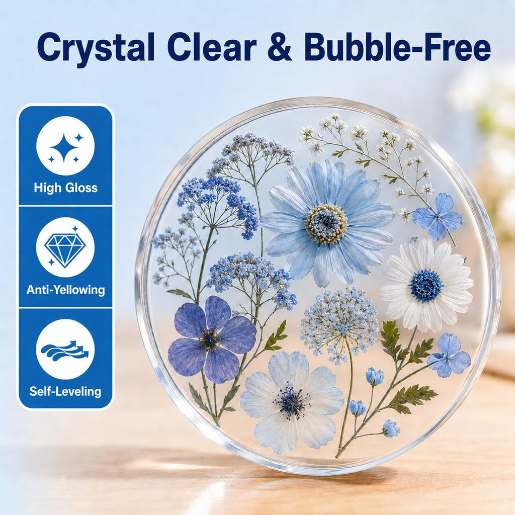 LET'S RESIN 16oz Epoxy Resin Kits and Molds Complete Set for Beginners | Resin Art Kit With Silicone Molds, Pigment, Dried Flowers, for Adults, Art Supplies for DIY Lovers, DIY Gift for Women