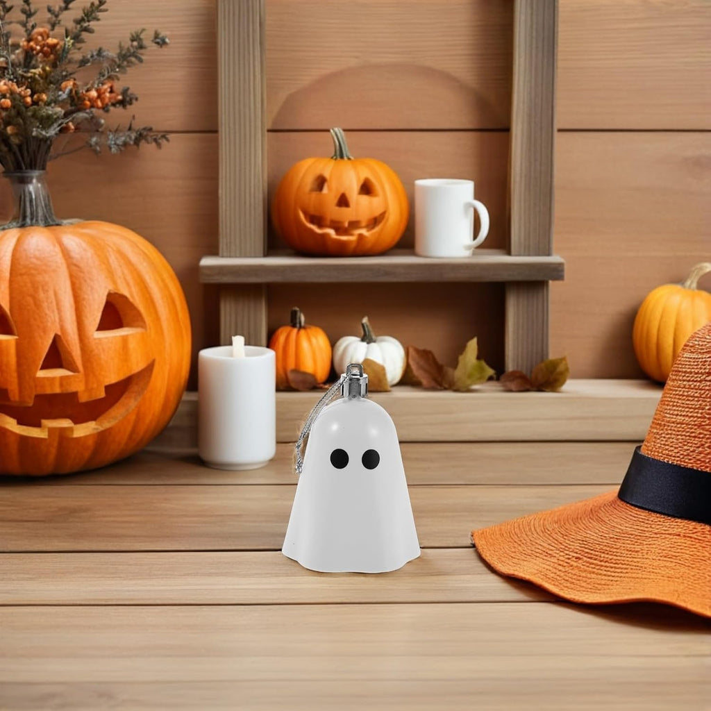 Halloween Ghost Ornament 12pcs Resin Hanging Decor for Hooks | White Mini Pendants, Space-saving Choice for Tree Branches, Doors, Office Workers and Party Hosts