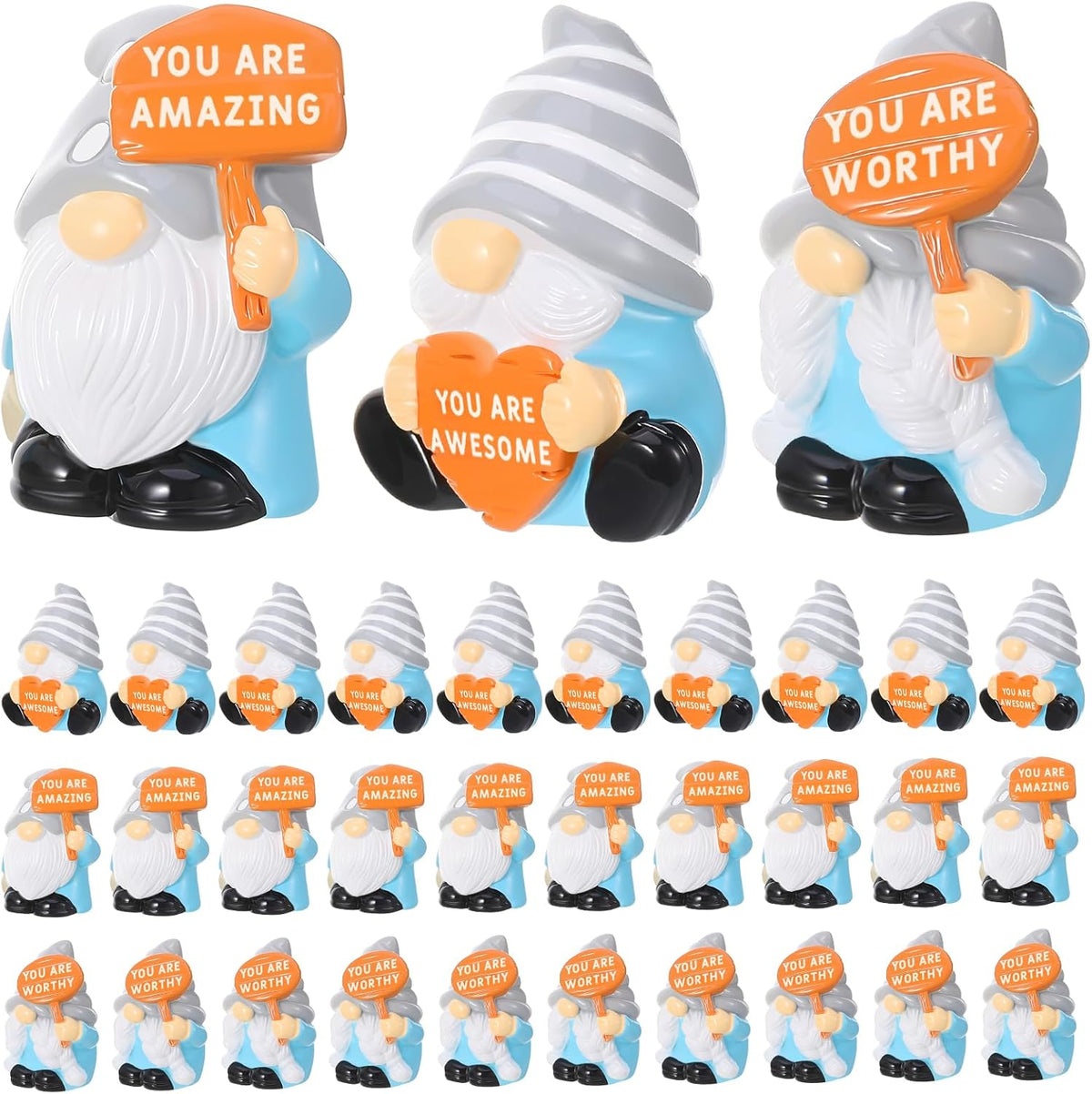 GGSTDDUP 60 Pcs Fall Mini Resin Gnomes Thanksgiving Mini Gnomes Figurines | Mini Resin Gnomes Statues for Desktop Moss Landscape Cake Decor Party Favors
