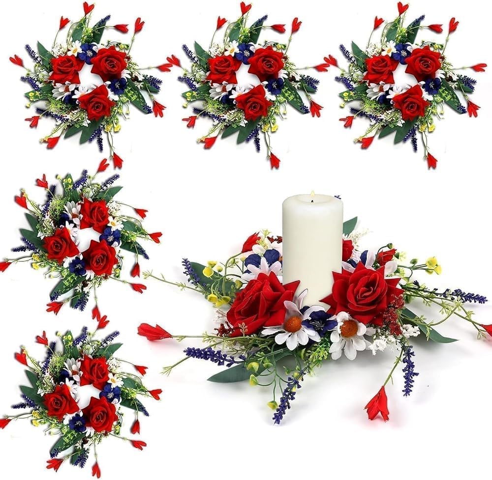 8 PCS Small Halloween Wreaths Mini Black Halloween Candle Rings | 6 Inch Halloween Cabinet Bows Wreaths, Hanging Wreath for Front Door Window Decoration Kitchen Cabinet Fireplace Home Decor