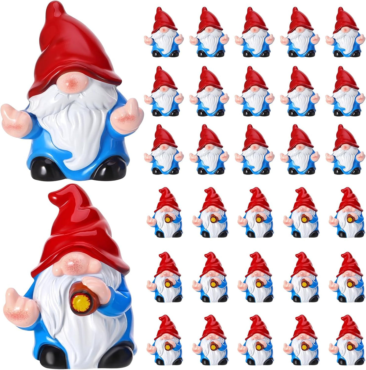 GGSTDDUP 60 Pcs Fall Mini Resin Gnomes Thanksgiving Mini Gnomes Figurines | Mini Resin Gnomes Statues for Desktop Moss Landscape Cake Decor Party Favors