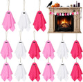 Halloween Ornaments Set – 15 Pieces Spooky Small Ghost Hanging Decors | | Miniature Tree Baubles Resin Pendants for Indoor Outdoor Holiday Party Wreath Garland Festive Table Top Display Accessories