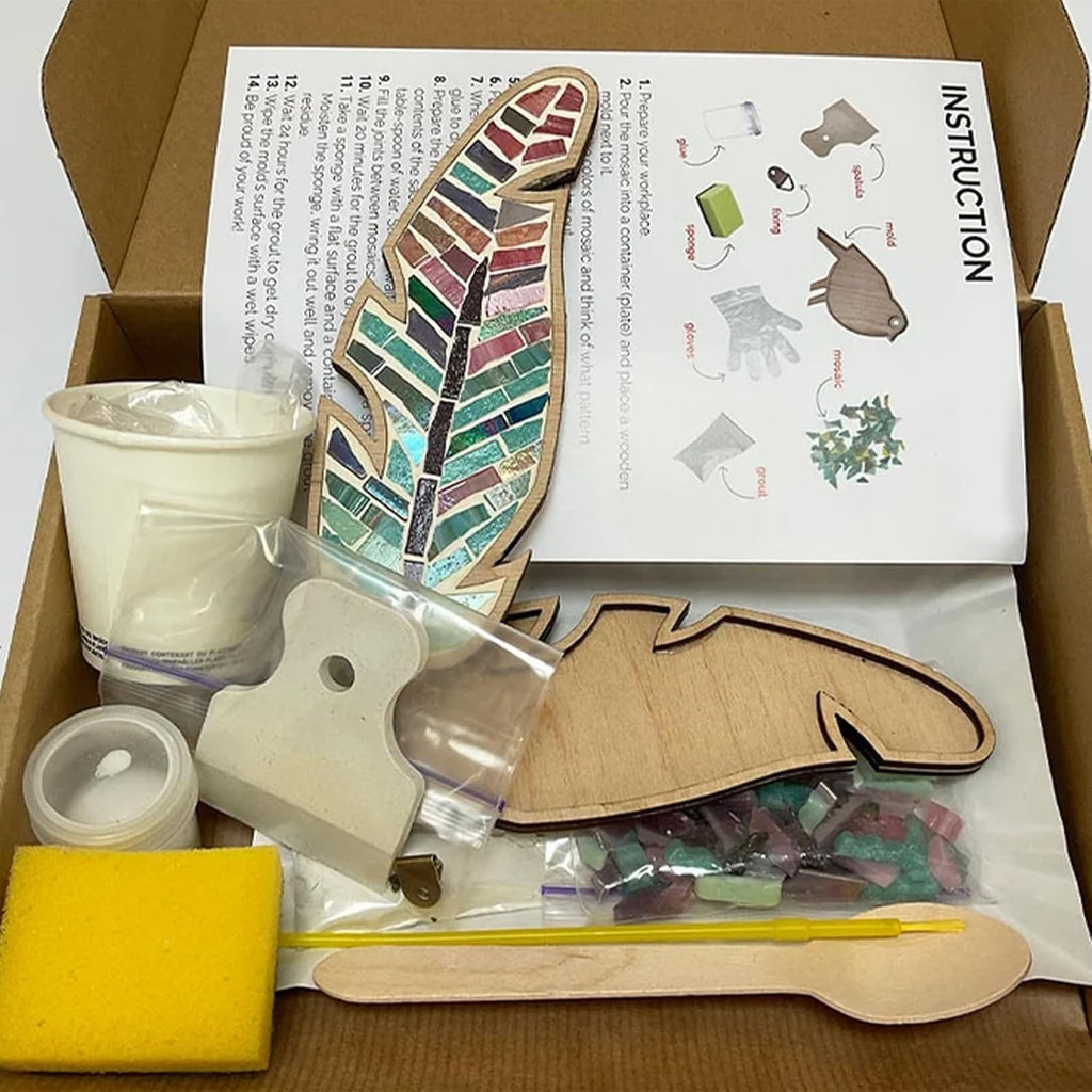 ZengHBY Mosaic Craft Kits for Adults Porcelain Tile Mixed Colour