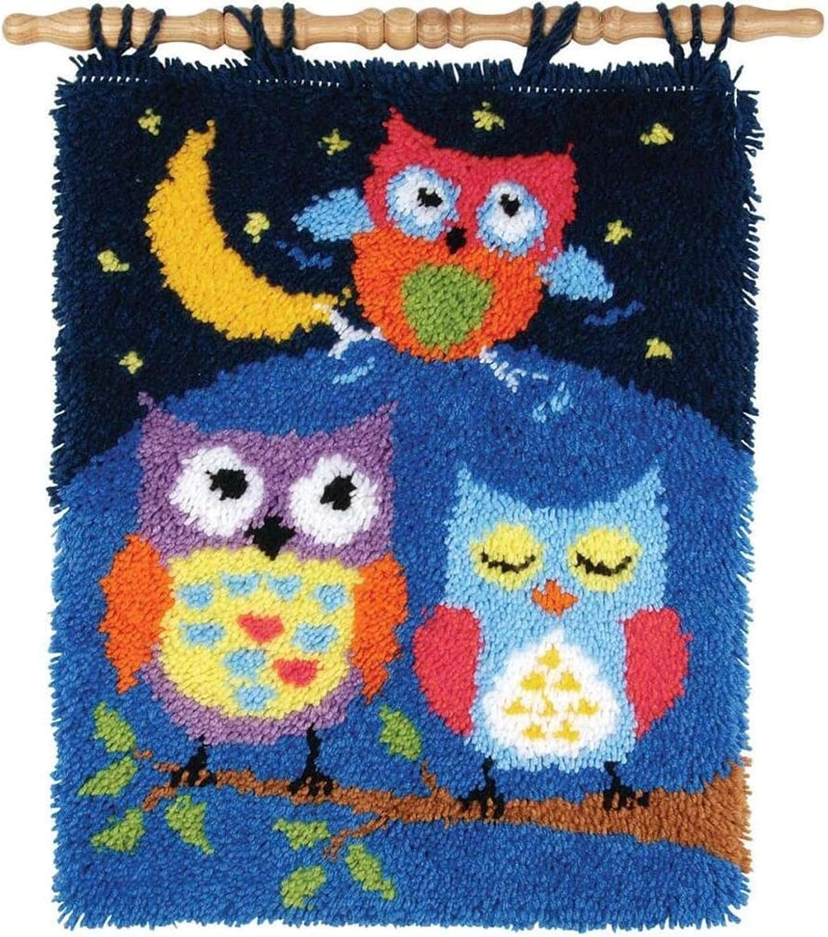 Latch Hook Rug Kit, Sunflower Pattern Printed Canvas DIY Rug Crochet Yarn Kits, Embroidery Decoration 20.4 X 20.4 (52 * 52cm)