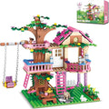 Myth Qholve Dream Cottage Forest Building Set 504 Pcs | 3D Treehouse Model Kit for Adults DIY 3D Puzzle Architecture Craft for Hobbyist Teens Home Office Decor Display Gift