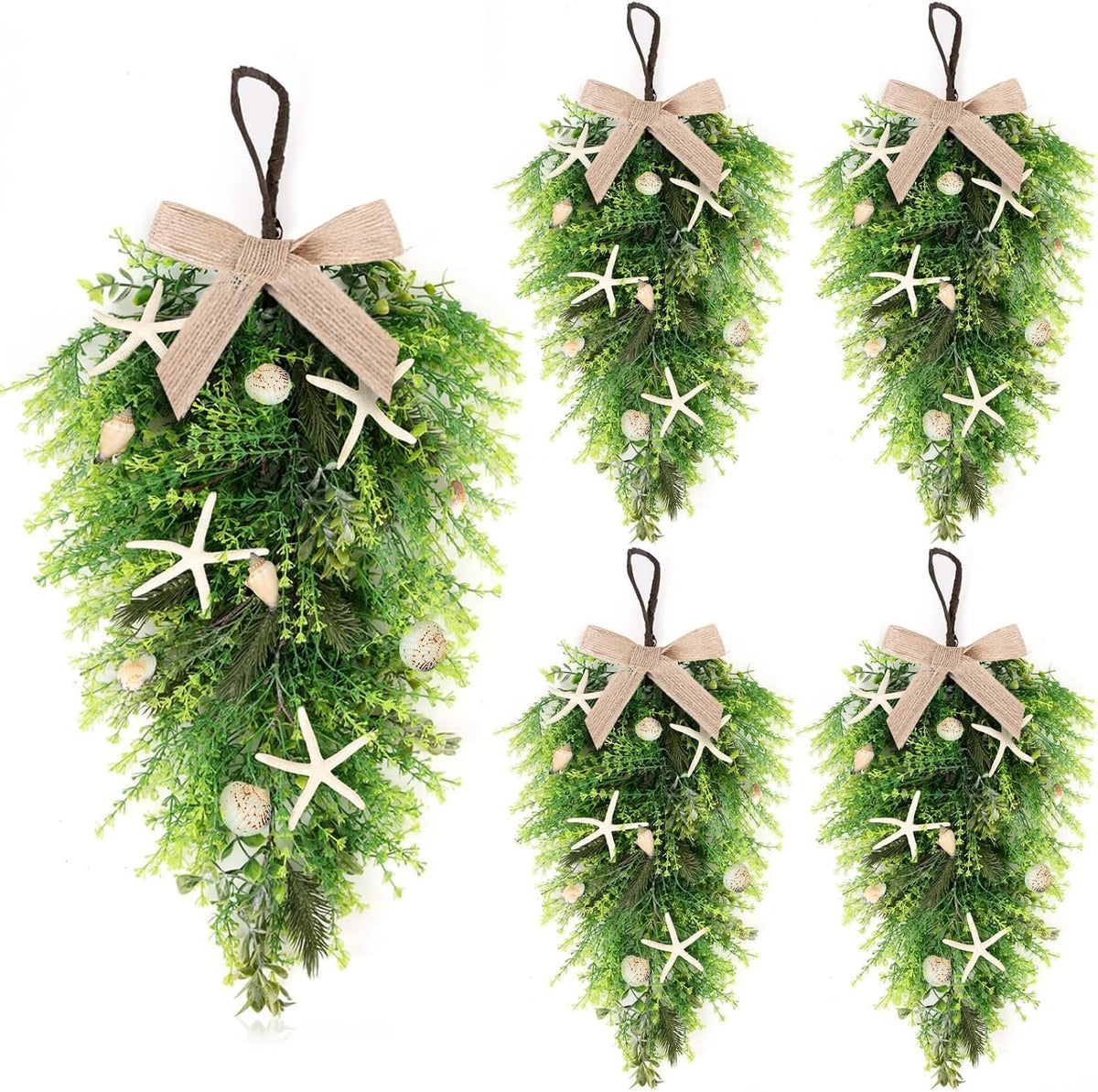 8 PCS Small Halloween Wreaths Mini Black Halloween Candle Rings | 6 Inch Halloween Cabinet Bows Wreaths, Hanging Wreath for Front Door Window Decoration Kitchen Cabinet Fireplace Home Decor