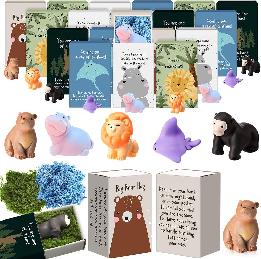 Cinnvoice Halloween Party Favors Mini Figurine Bulk, 50 Set, Hedgehog | Trick or Treat Bulk Halloween bulk Gifts Treats Goodie Bags Fillers Party Supplies Cute Small Desk Decor
