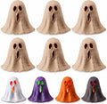 Spakon 12 Pcs Halloween Paper Mache Ghost DIY Painting Craft Project 3 Inch | Paper Mache Ghosts Halloween DIY Painting Craft Project, Unfinished Small Carved Ghosts, Halloween Party Decoration