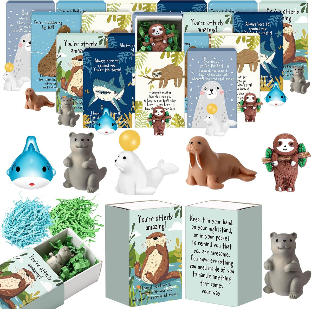 Cinnvoice Halloween Party Favors Mini Figurine Bulk, 100 Set, Duck | Trick or Treat Bulk Halloween bulk Gifts Treats Goodie Bags Fillers Party Supplies Cute Small Desk Decor