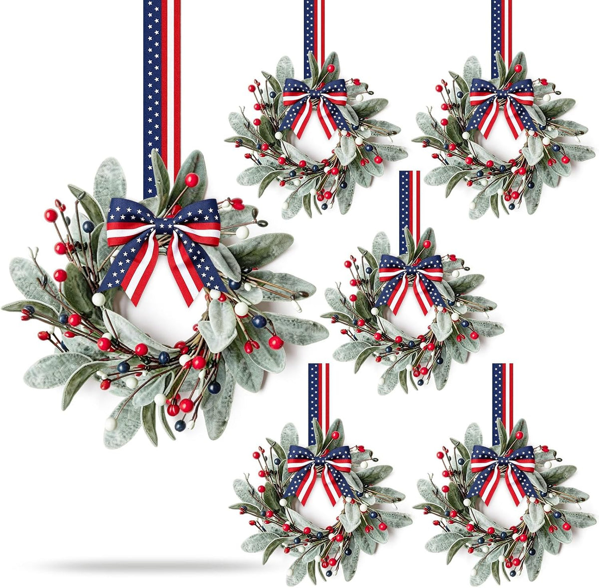8 PCS Small Halloween Wreaths Mini Black Halloween Candle Rings | 6 Inch Halloween Cabinet Bows Wreaths, Hanging Wreath for Front Door Window Decoration Kitchen Cabinet Fireplace Home Decor