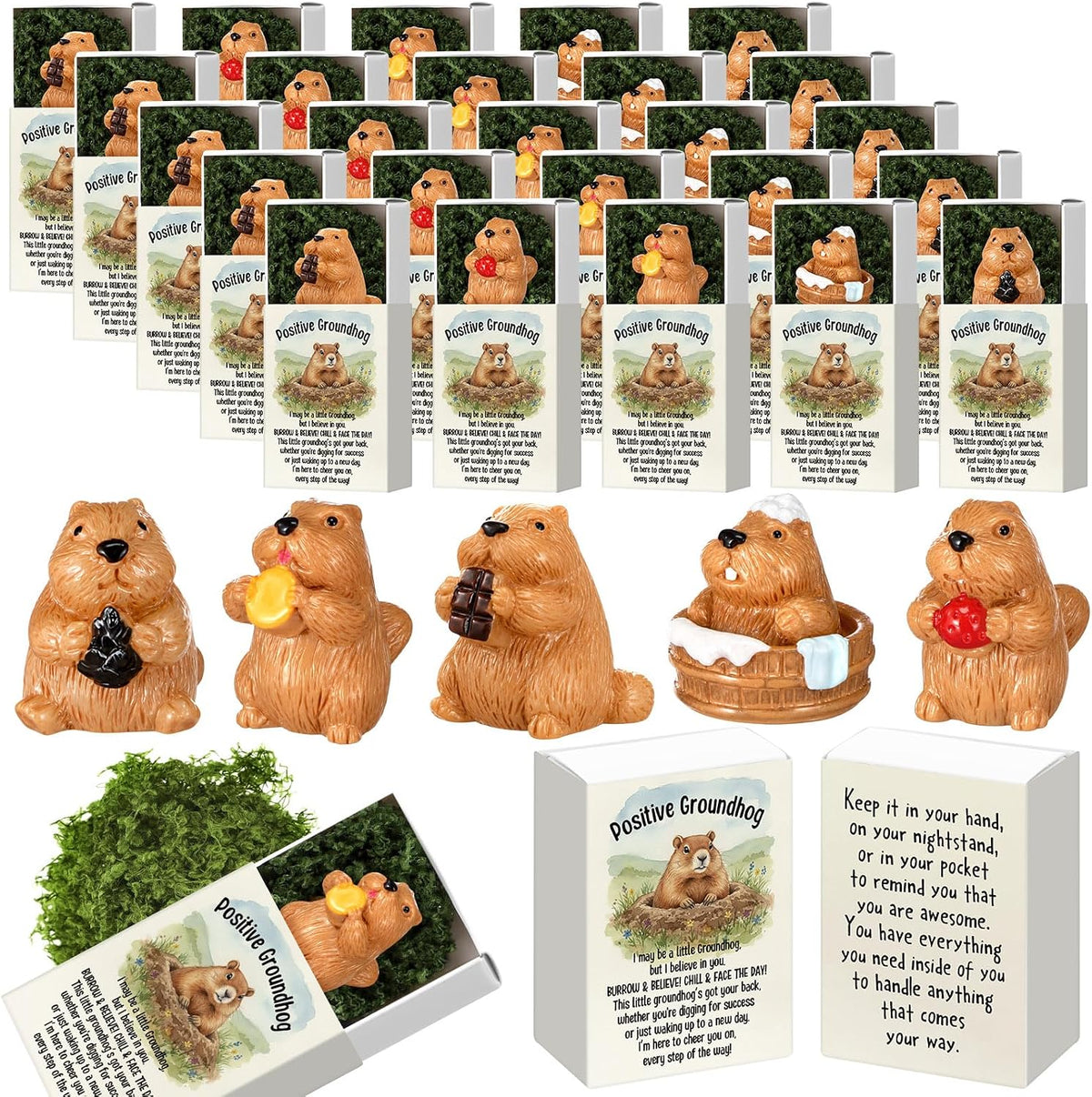 Cinnvoice 75 Set Halloween Small Gifts Bulk Party Favors, Pickle | Halloween Mini Figurines Trick or Treat Bulk Goodie Bags Fillers Party Supplies Cute Resin Small Desk Decor Coworker Employee