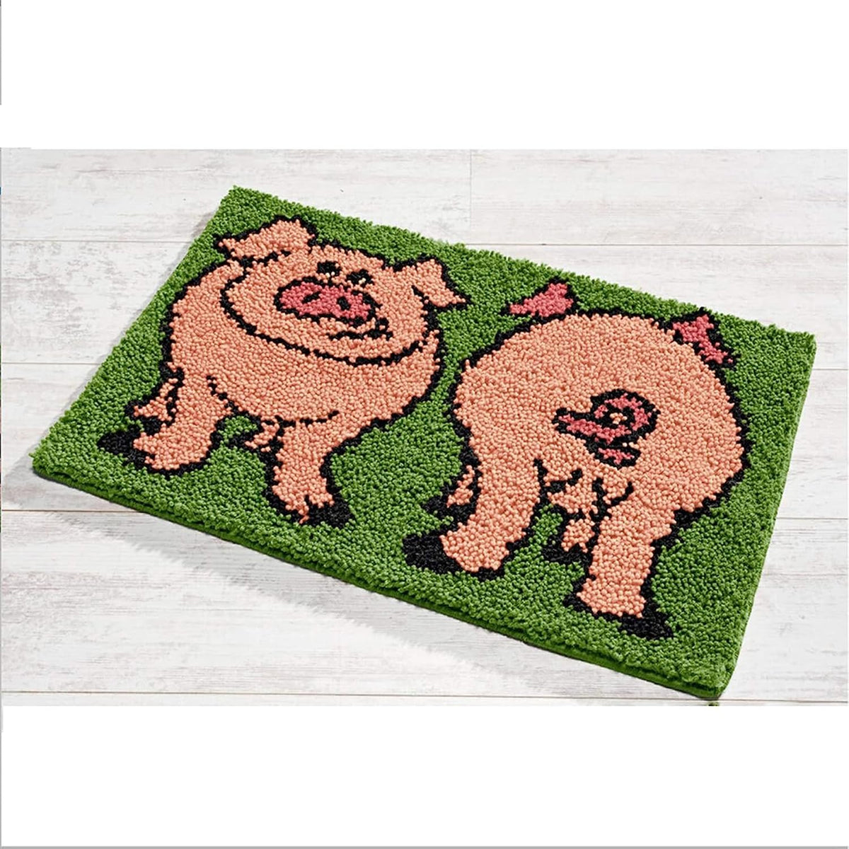 Latch Hook Rug Kit, Sunflower Pattern Printed Canvas DIY Rug Crochet Yarn Kits, Embroidery Decoration 20.4 X 20.4 (52 * 52cm)