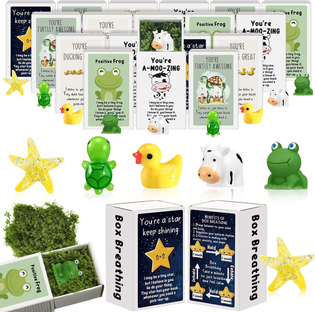 Cinnvoice Halloween Party Favors Mini Figurine Bulk, 100 Set, Duck | Trick or Treat Bulk Halloween bulk Gifts Treats Goodie Bags Fillers Party Supplies Cute Small Desk Decor