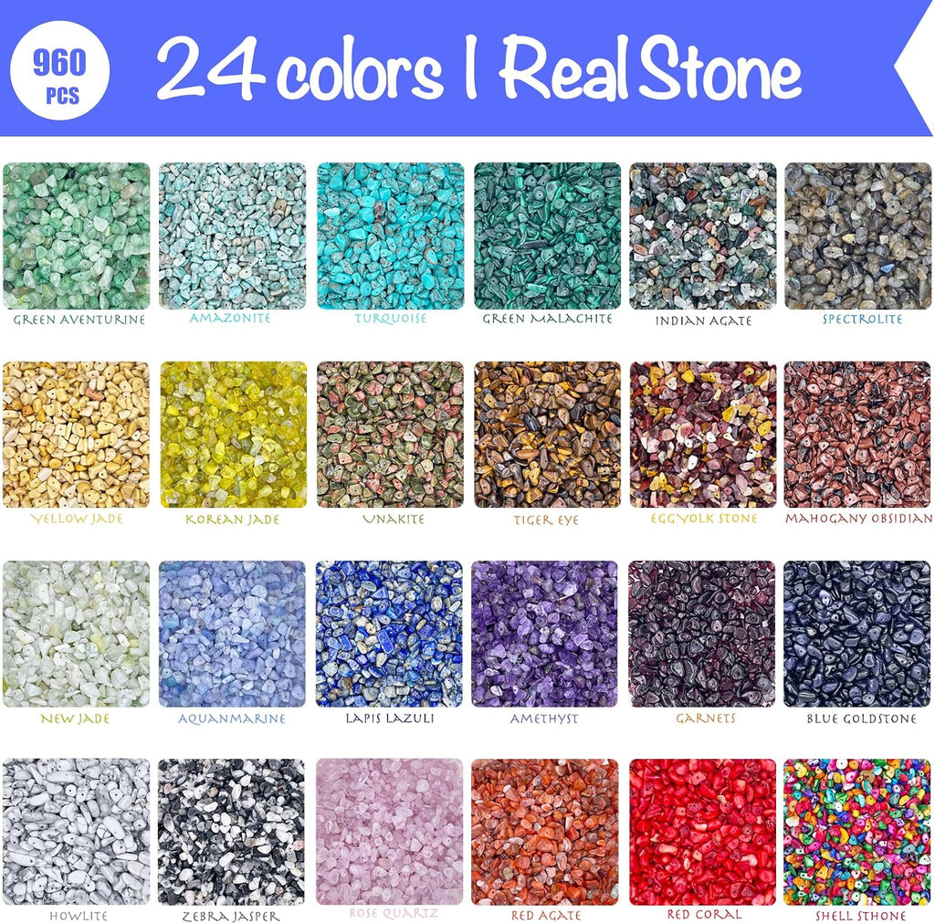 ygorios Jewelry Making Kit for Adults - 1760 PC Crystal Beads, 800 PC Jewelry Findings, DIY Bracelet, Earring